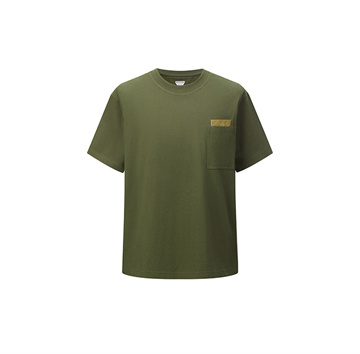 9a+ quality bottega veneta intreccio leather patch pocket t-shirt